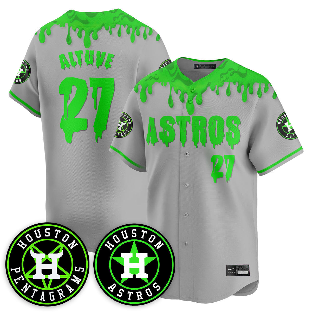 HOU "Slime Night Special" Men Jersey - Stitched