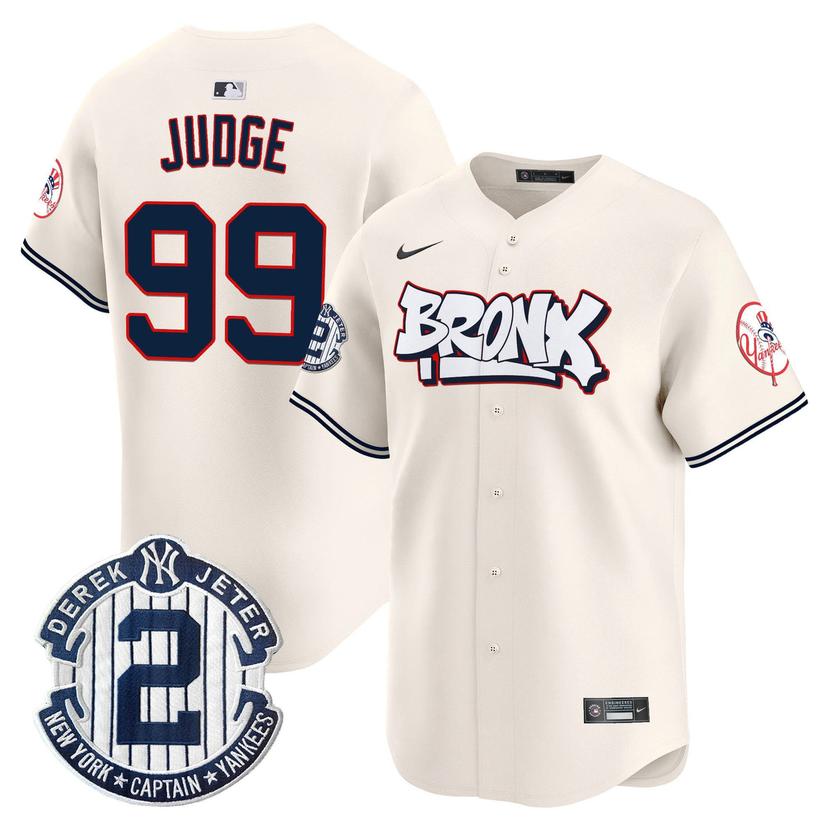 NYY The Bronx Graffiti Vapor Premier Limited Jersey V4 - Stitched