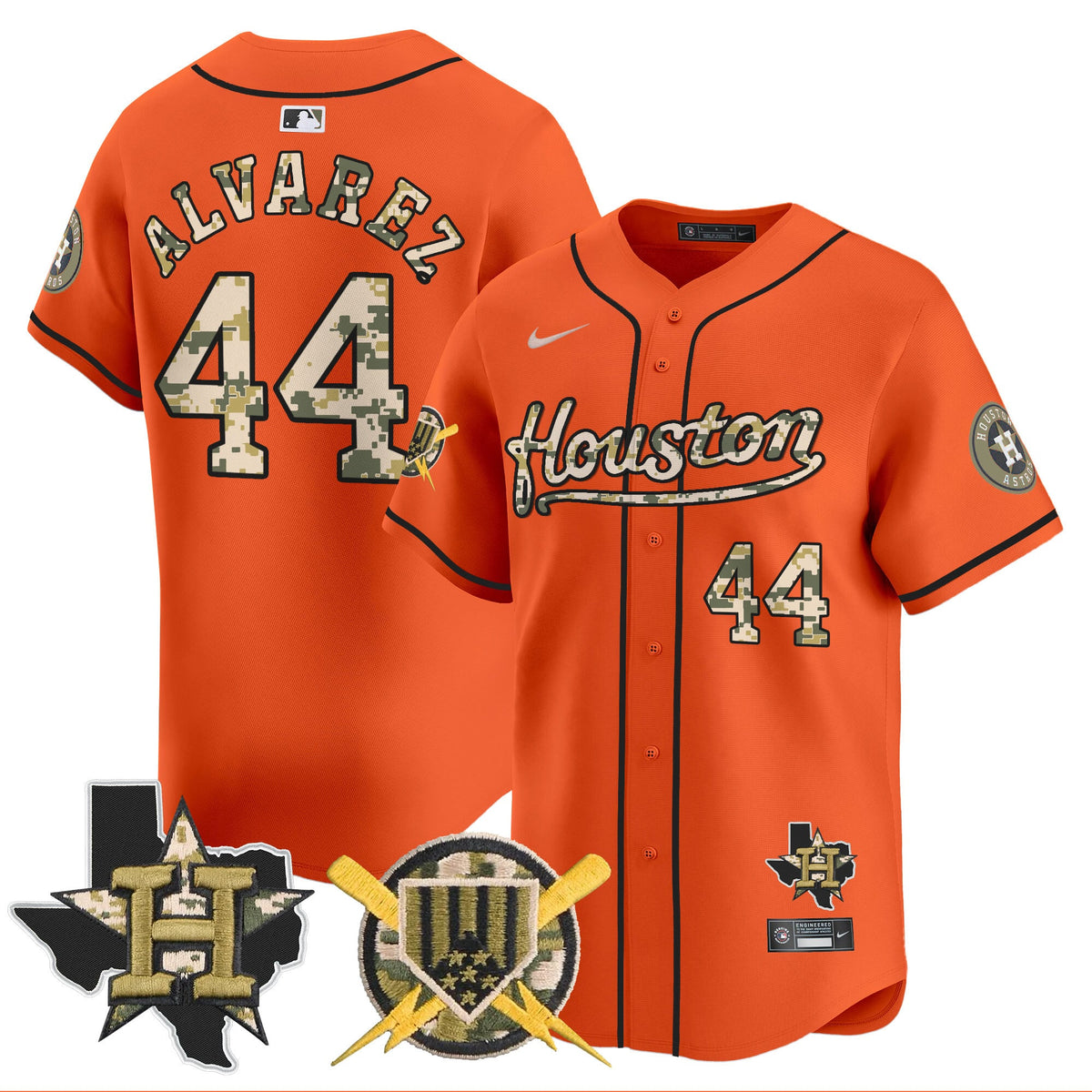 Houston Astros Armed Forces Day Vapor Premier Limited Jersey - All Stitched V2