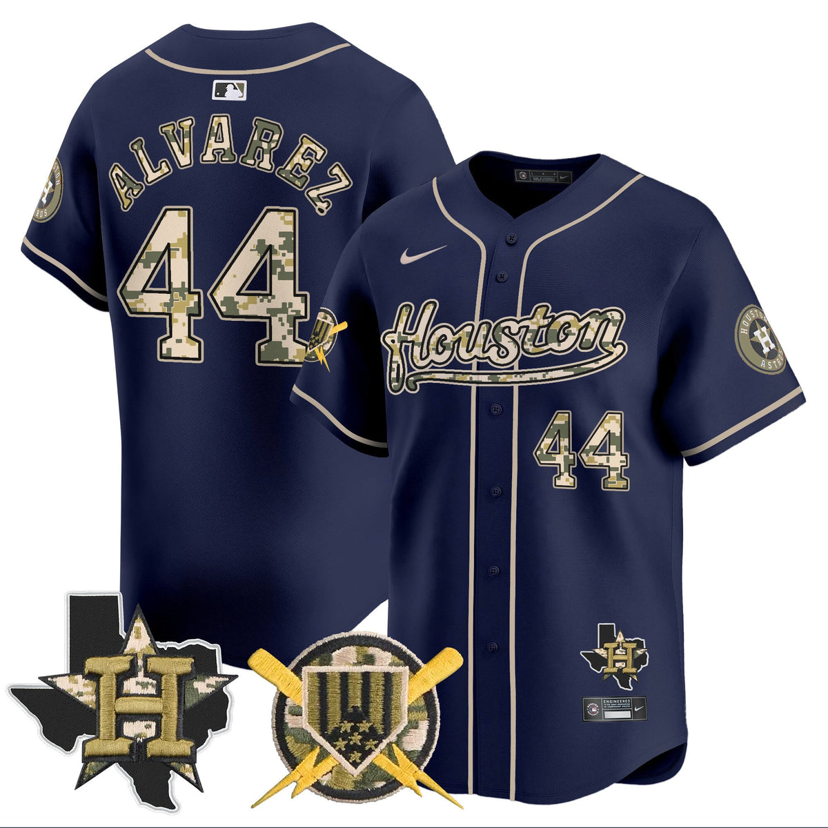 Houston Astros Armed Forces Day Vapor Premier Limited Jersey - All Stitched V2