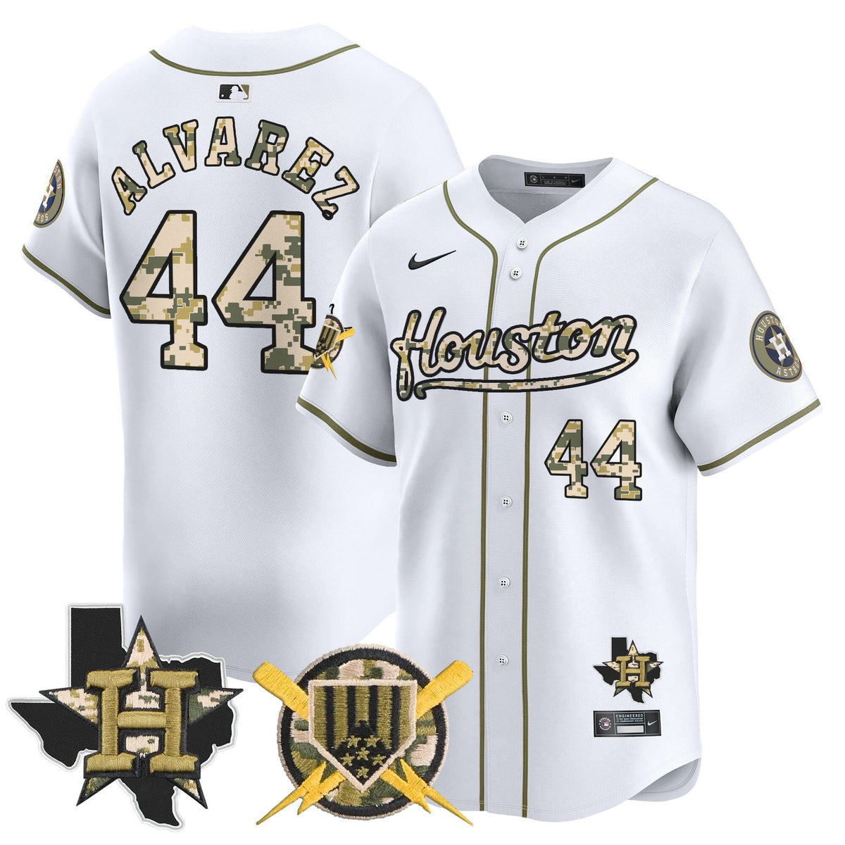 Houston Astros Armed Forces Day Vapor Premier Limited Jersey - All Stitched V2