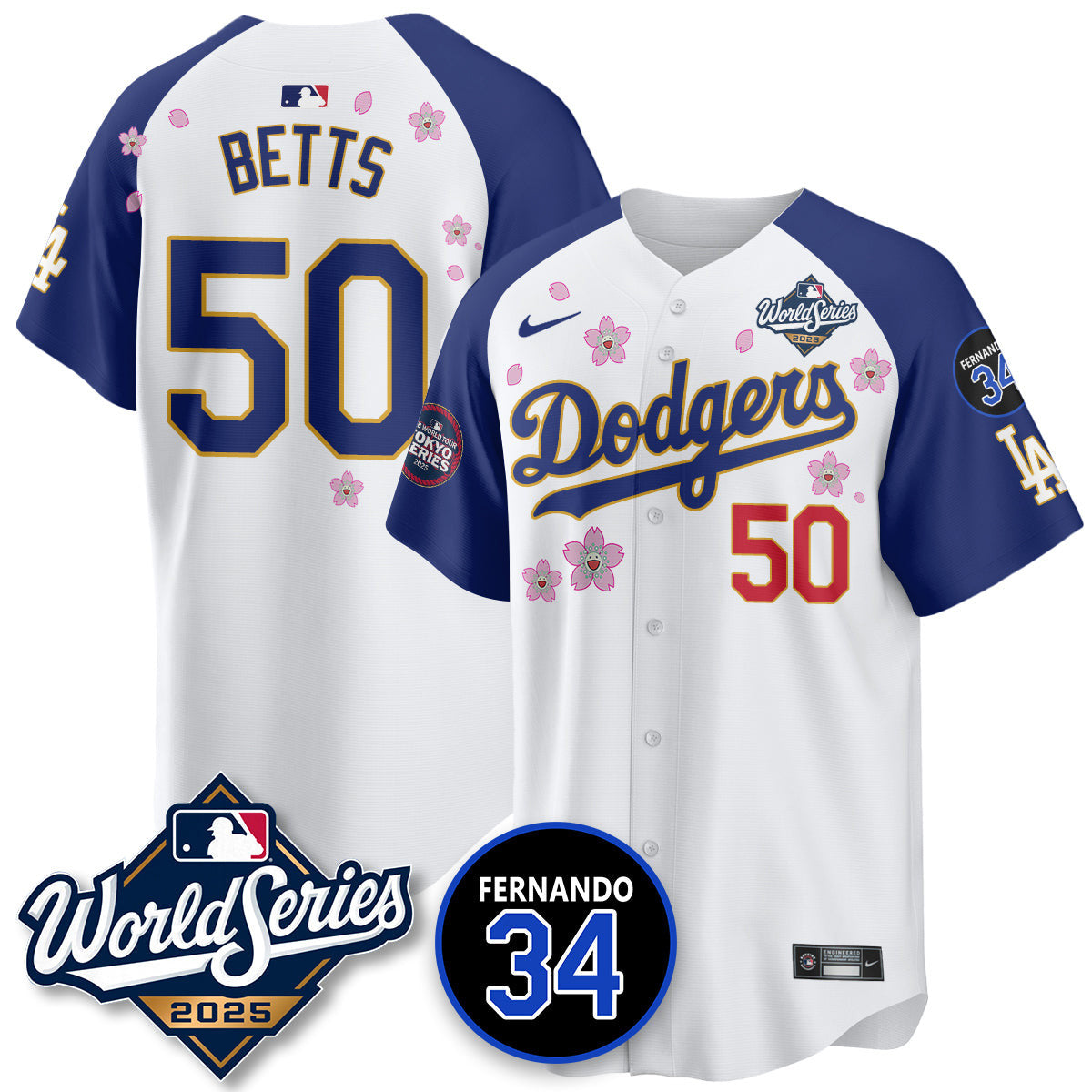 LAD Tokyo Series 2025 NL Champions Jersey - All Stitched