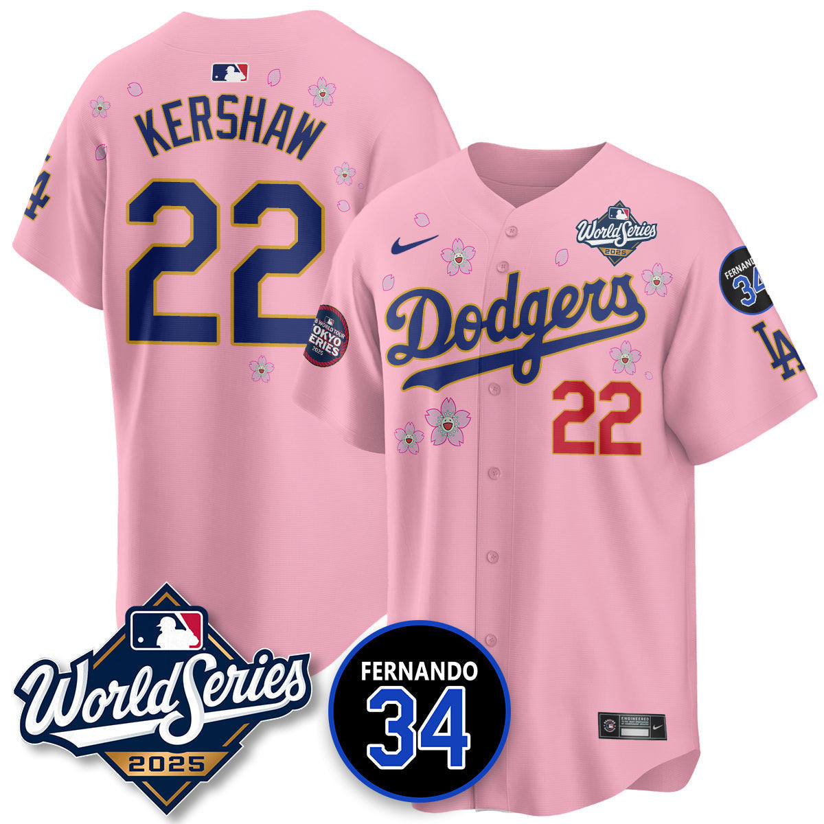 LAD Tokyo Series 2025 NL Champions Jersey - All Stitched