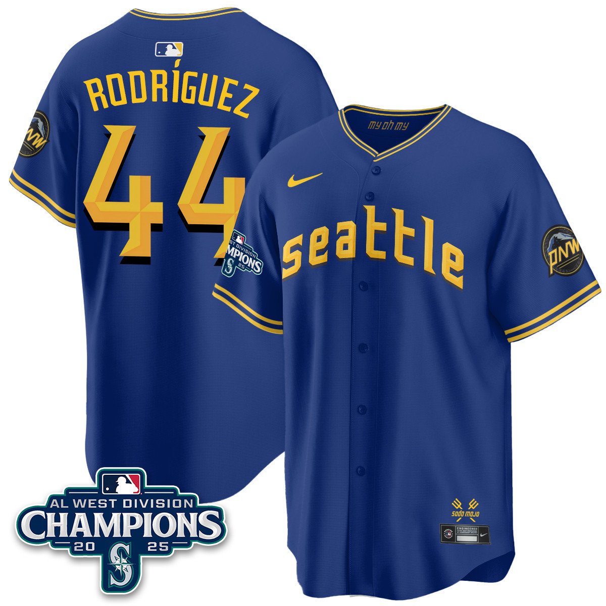 SEA 2025 AL West Division Champions Men Jersey - All Stitched